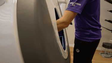 DVT-Aufnahme während des 3D-Scans