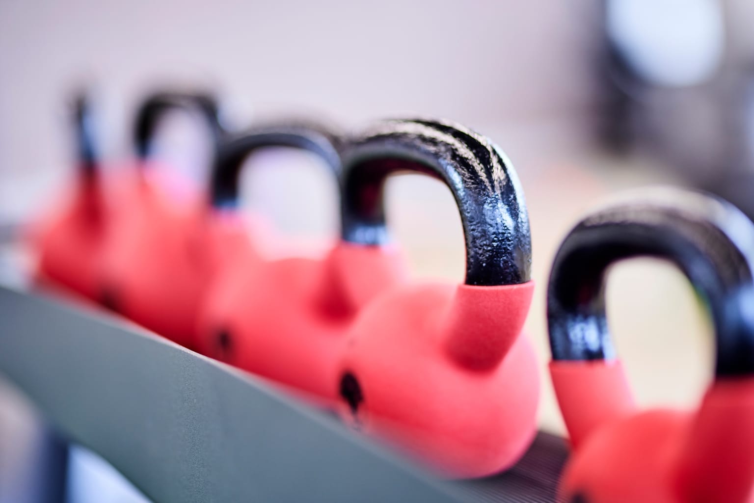 Kettlebells auf der Trainingsfläche